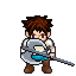 Hache de guerre d'argent — Homme