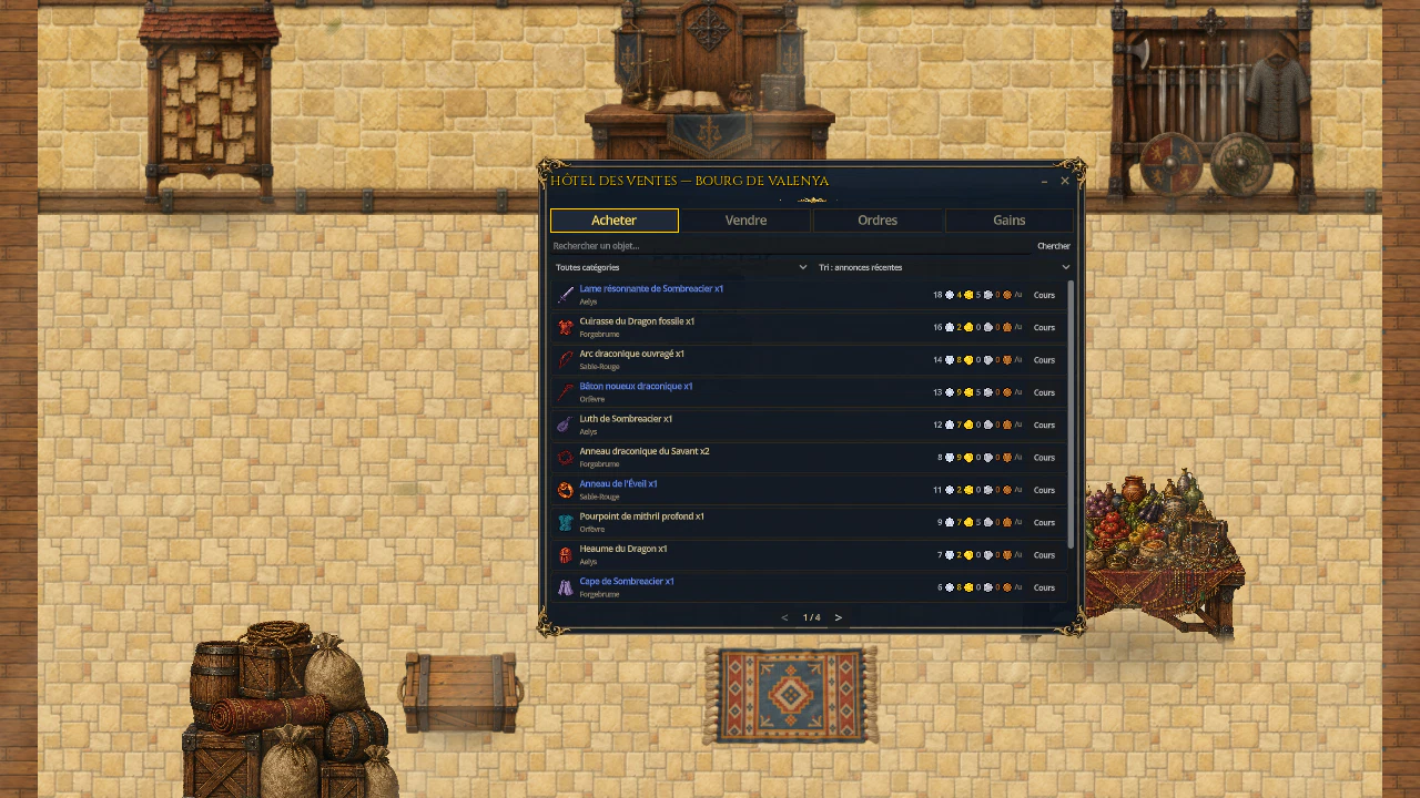 Interface de l'Hôtel des ventes du Bourg de Valenya